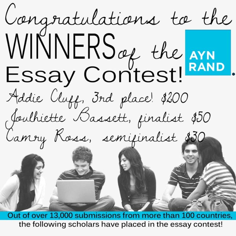 ayn rand essay contest past winners