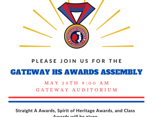 Heritage Gateway High School – Weekly Campus Update – May 22nd